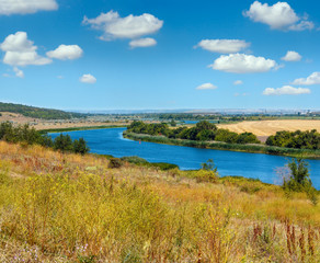 Fototapeta na wymiar Summer Southern Bug river, Ukraine