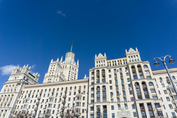 High-rise building on Kotelnicheskaya embankment, one of few famous highrise buildings of Stalin...