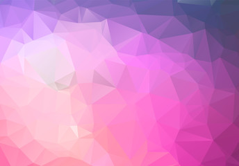 Light purple vector polygon abstract backdrop. Polygonal with gradient. Texture pattern for your backgrounds