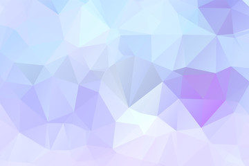 Abstract low poly background of triangles in blue colors