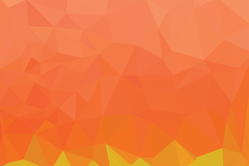 Abstract multicolor orange son background. Vector polygonal design illustrator