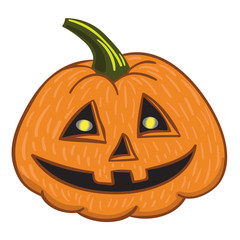 Pumpkin halloween  Vector Illustration for Decor and Design