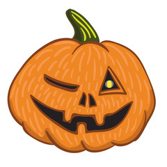 Pumpkin halloween  Vector Illustration for Decor and Design