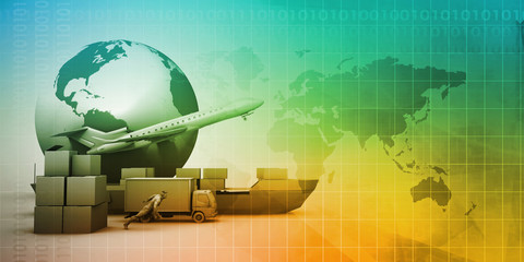 Fototapeta premium Supply Chain Logistics