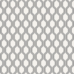 linear vector pattern, repeating line on hexagon shape, monochrome stylish