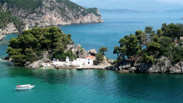 Beautiful panoramic view of Parga, Greece