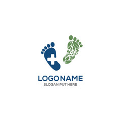 FOOT MEDICAL CARE LOGO DESIGN TEMPLATE