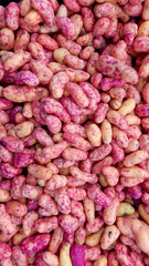 View of several Ollucos (Ullucus tuberosus)