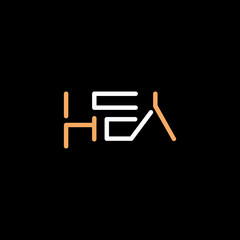 Hey typography logo design template