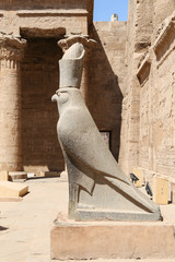 Horus Statue in Edfu Temple, Edfu, Egypt