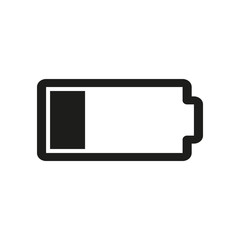 Low battery icon. Vector