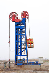 Naklejka premium Jidong oilfield tower type pumping unit in china