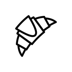 croissant icon vector flat design