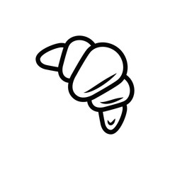 croissant icon vector flat design