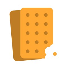 Cracker vector, Chirstmas menu flat style icon
