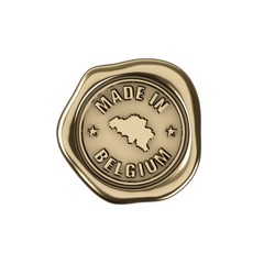 Product manufactured in Belgium. Golden seal of quality.
