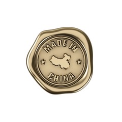 Product manufactured in China. Golden seal of quality.