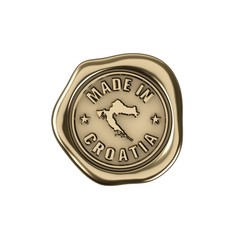 Product manufactured in Croatia. Golden seal of quality.