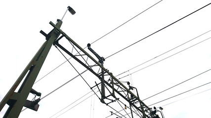cables by the train station