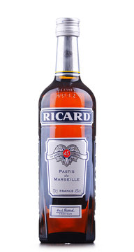 Bottle of Ricard, a pastis aperitif