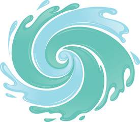 Fototapeta premium Water Swirl 3D