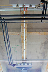 air conditioning pipe in the roof