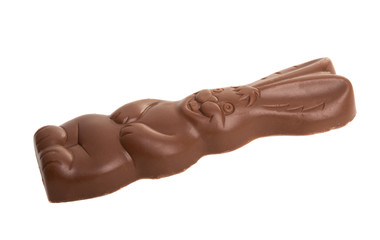 chocolate bunny isolated