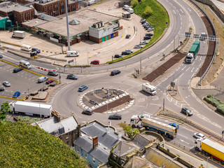 Kreisverkehr in England 