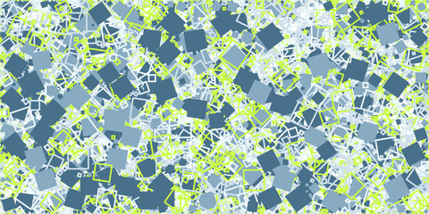 Abstract Generative Art color distributed squares polygons background illustration