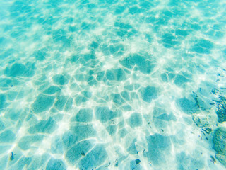 tropical blue ocean underwater background - luxury nature pattern