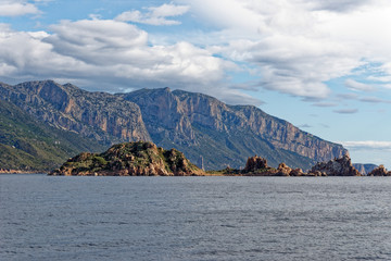 Sailboat off the coast of Sardinia - Italy