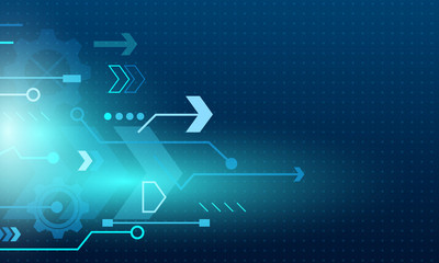 Naklejka premium arrow speed, vector technology abstract background 