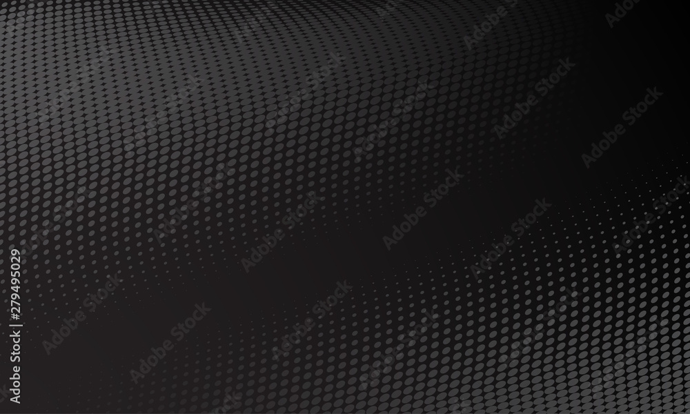 Poster black texture background, digital internet presentation design. vector black color halftone, modern 