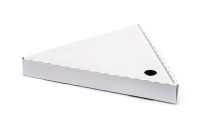 Blank triangle slice pizza box