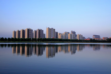 Fototapeta na wymiar Urban construction scenery, China