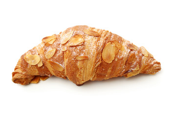 Fresh croissants isolated on white background 