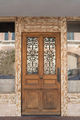 vintage door of a modern house
