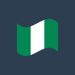 vector illustration of Nigeria flag sign symbol