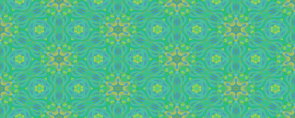 3d illustration kaleidoscope batik pattern 19