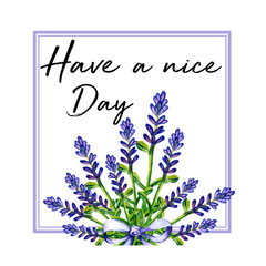 Have a nice day gift card cillustration