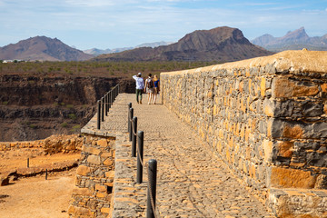 Fototapeta na wymiar Cidade Velha old fort in Santiago - Cape Verde - Cabo Verde