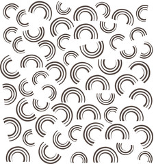 Seamless arc pattern line vector pattern pattern chaotic