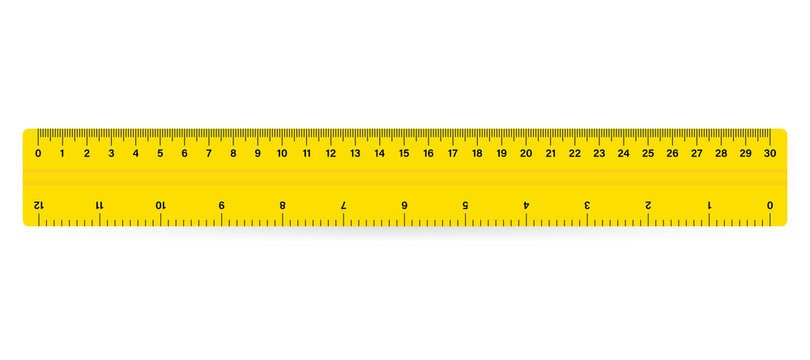 30cm Measure Tape ruler school metric measurement. Metric ruler.