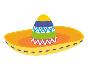 mexican hat traditional isolated icon