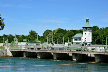 Hochablasswehr am Lech, Augsburg