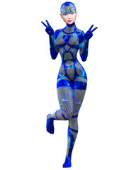 3D woman render