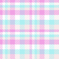 Plaid or tartan vector is background or texture in many color