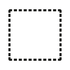 Obraz premium Dotted frame. Simple vector illustration