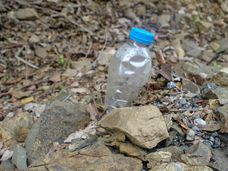 Disposal of plastic bottle, waste plastic bottle