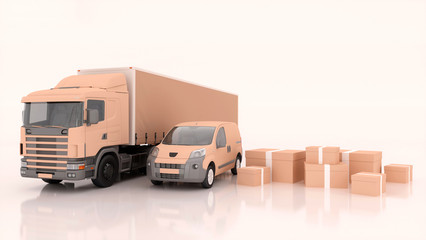 Obraz premium international shipping and delivery of goods, 3d illustration